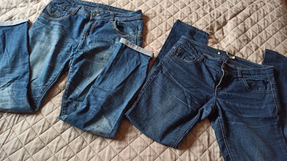 Spodnie jeansowe L 40 crash one