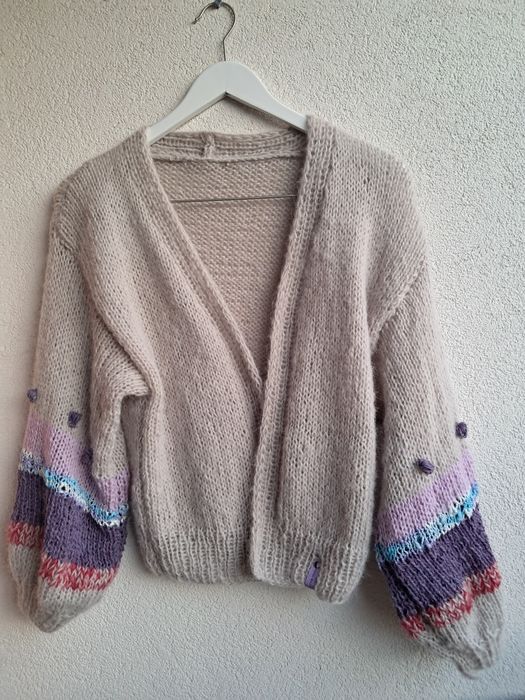 Uroczy kardigan w stylu La cocarda. Handmade.