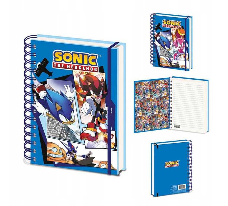 Sonic The Hedgehog notes na spirali kołozeszyt notatnik zeszyt