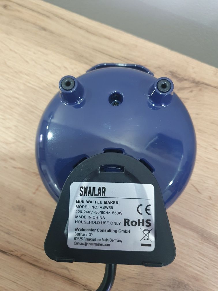 Gofrownica mini Snailar 550W