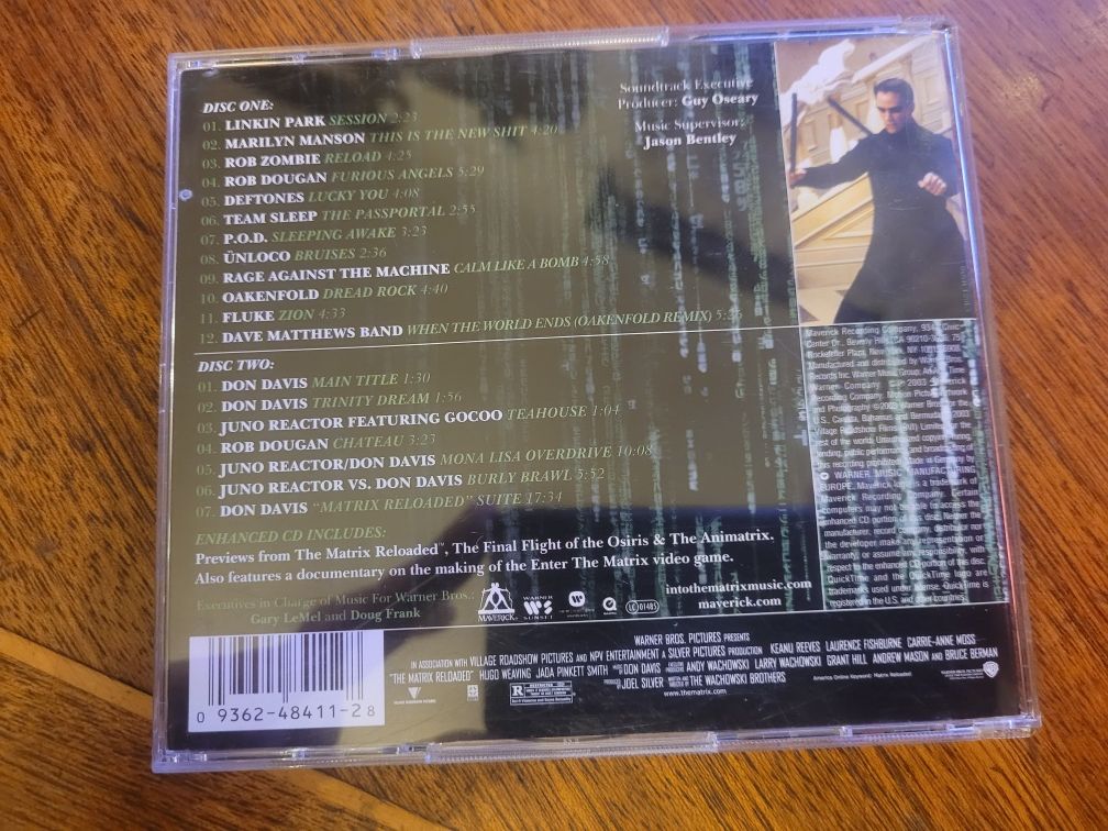 CDx2 Matrix Reloaded (Soundtrack) 2003 Warner