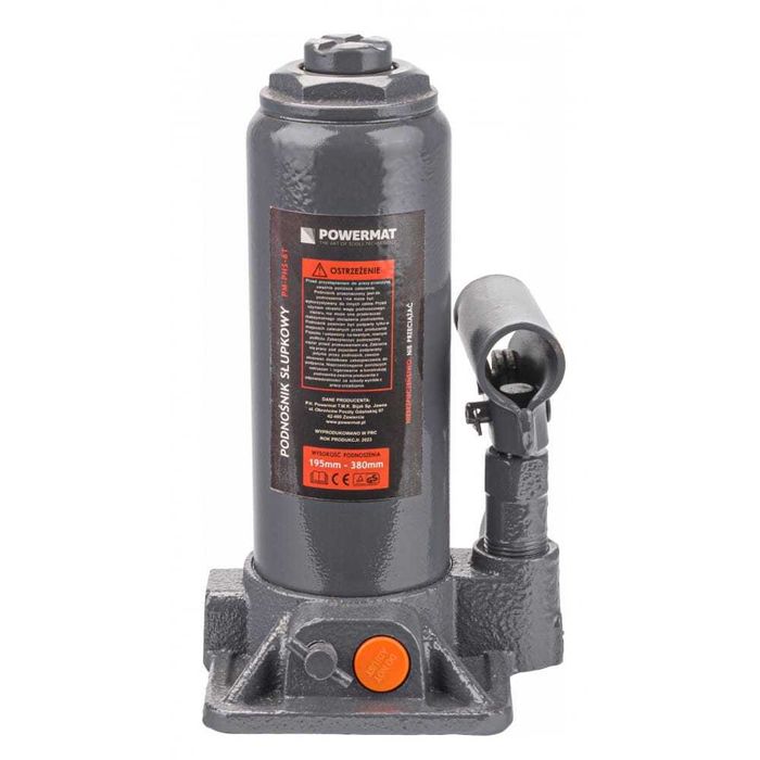 POWERMAT Podnośnik Hydrauliczny Słupkowy Lewarek 6t 380mm PM-PHS-6T