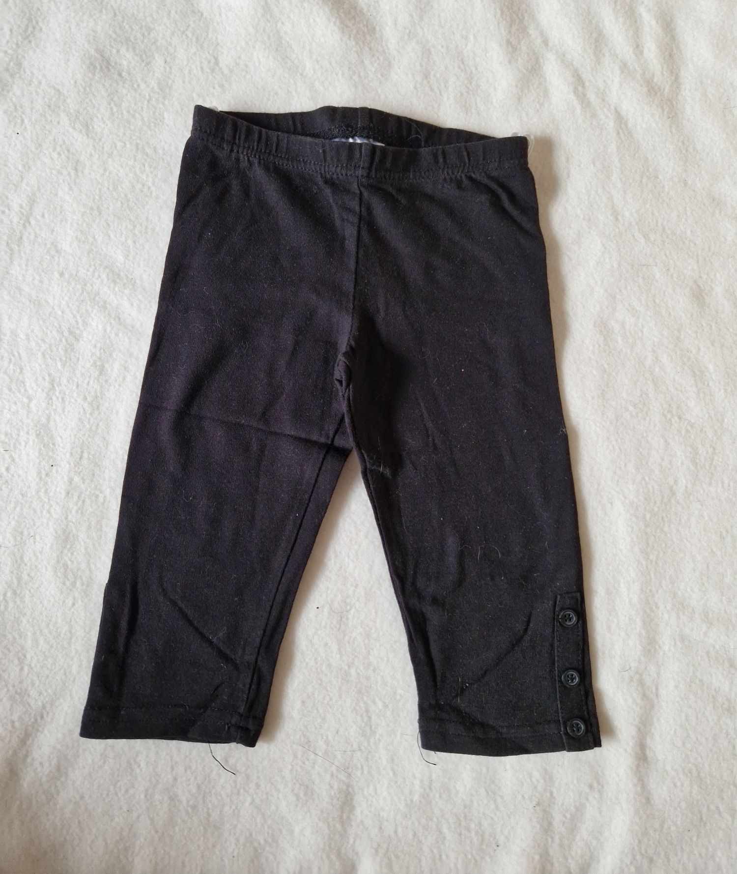 Spodnie 3/4 krótkie czarne Zara 3 lata 98 leginsy