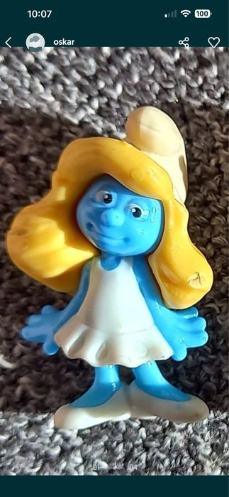 Smerfetka papa smerf Postacie figurki smerfy 2 szt