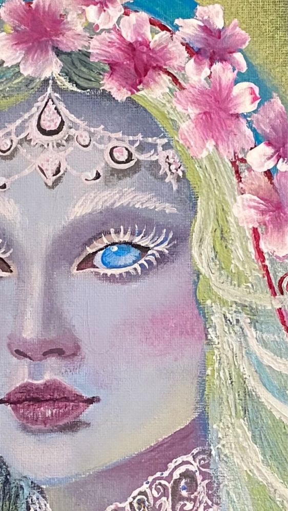 Ręcznie malowany obraz fantasy, mitologia słowiańska