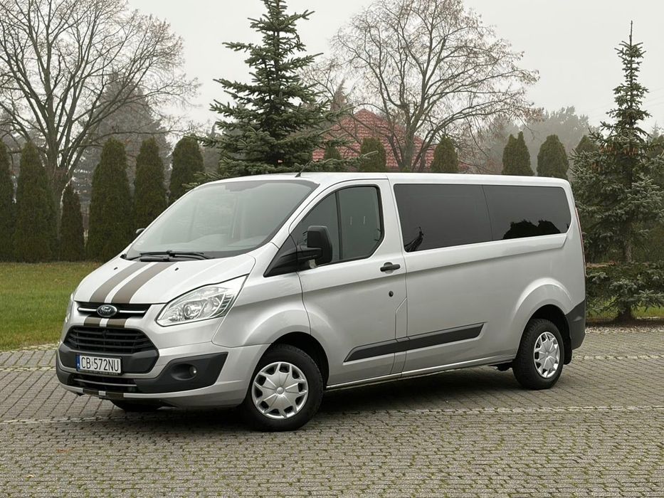 Ford Transit Custom POLSKI salon 8 OSÓB bezwypadkowy KLIMA tempomat HAK czuj. park.