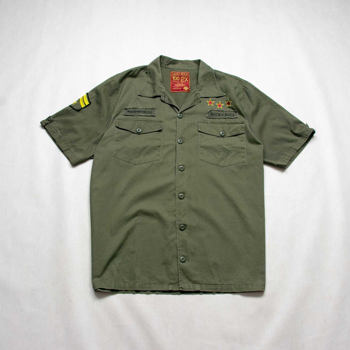 Hard Rock koszula w stylu militarnym XXL khaki