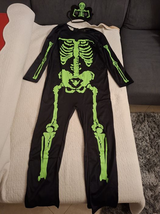 Disfarce esqueleto-Halloween