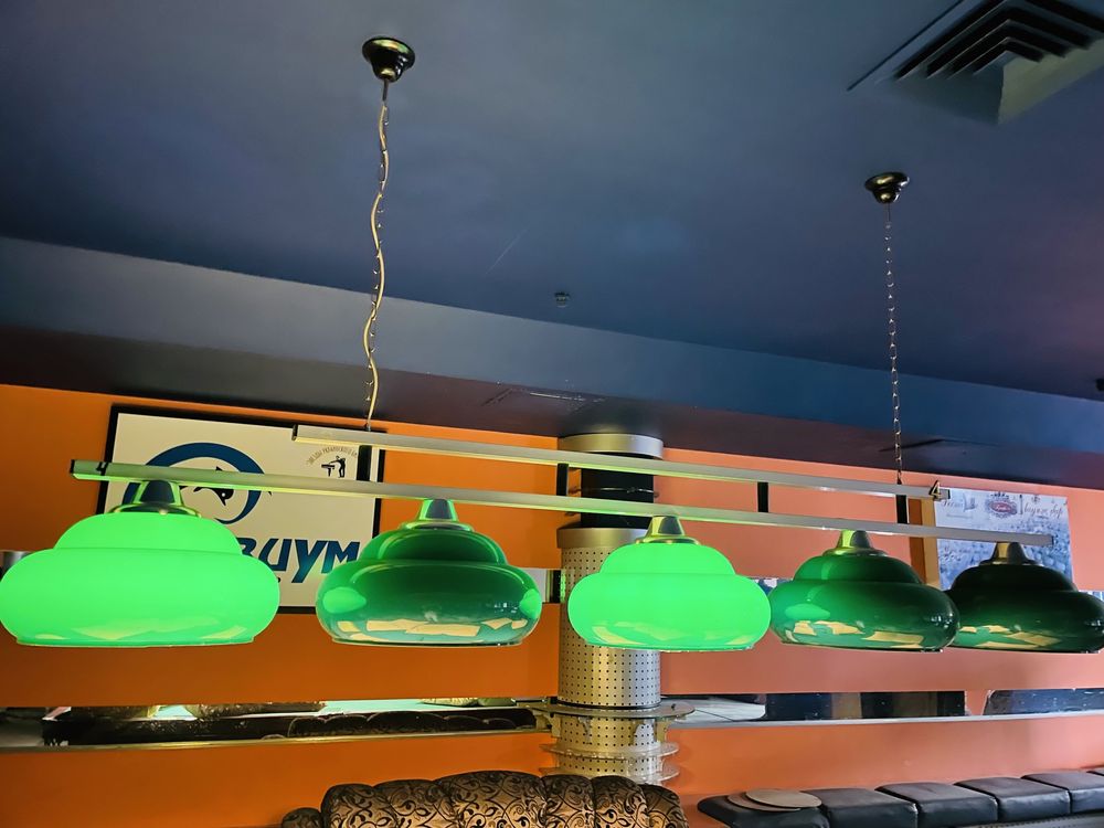 Подвесной светильник зелёный