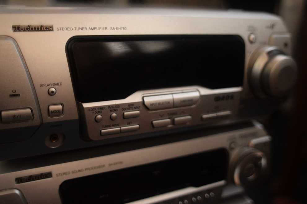 Aparelhagem Technics RS-EH760 5xCDs Cassete Radio Amplificador 4 Decks
