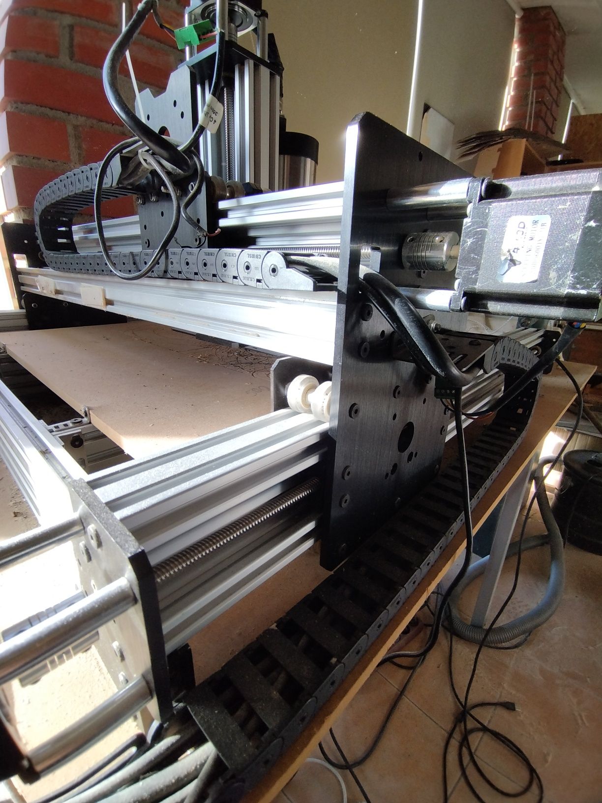Cnc fresadora com Spin 500*500mm