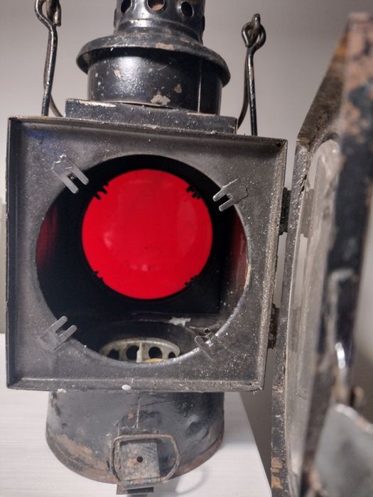 Lampa Naftowa Kolejowa sygnalizacja PKP przedwojenna