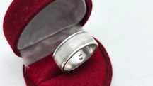 Elegancki srebrny  pierścionek 925 5,13G - R.21 - Vintage