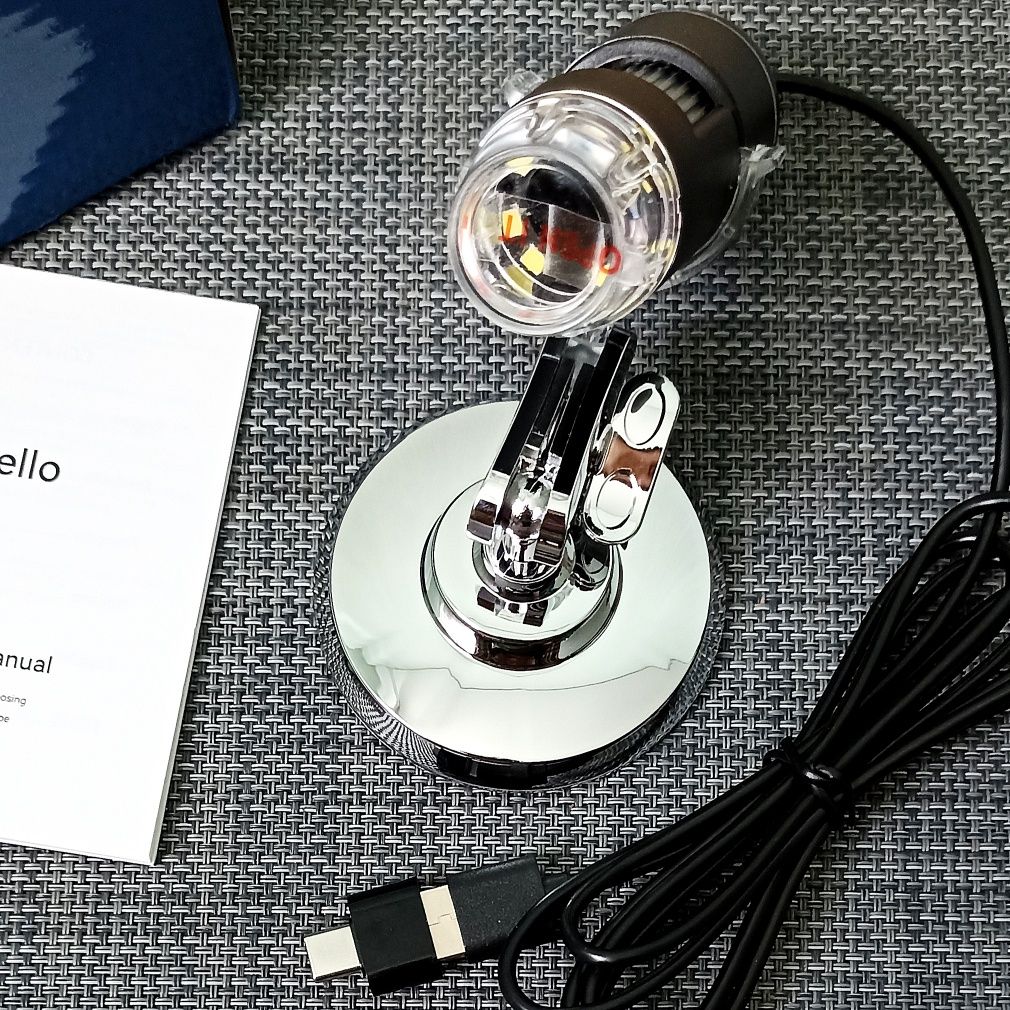 Мікроскоп Type-C USB 1600X для паяння, монет, електроніки