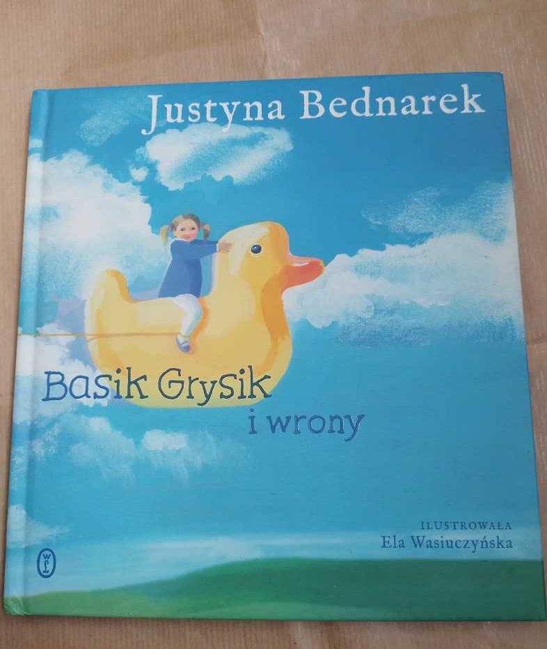 Książka dla dzieci - Basik Grysik i wrony Justyna Bednarek