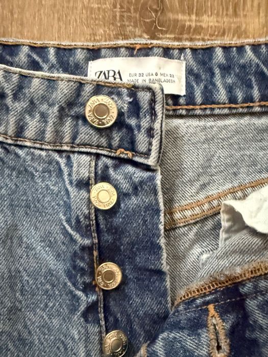 ZARA CHIC denim szorty XS – jeansowe, wysoki stan, 100% bawełna