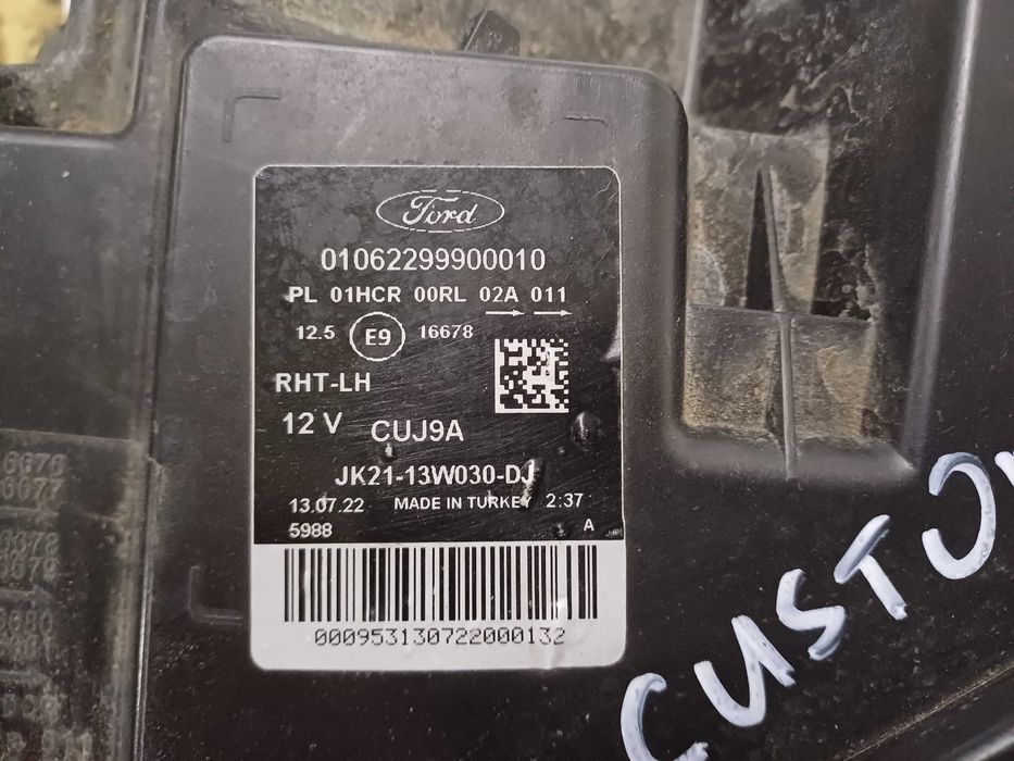 lampa lewa ford transit custom lift jk21-13w030-dj