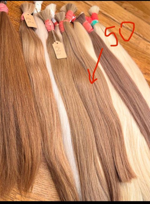 Wlosy dziewicze 50cm /98g farbowane
