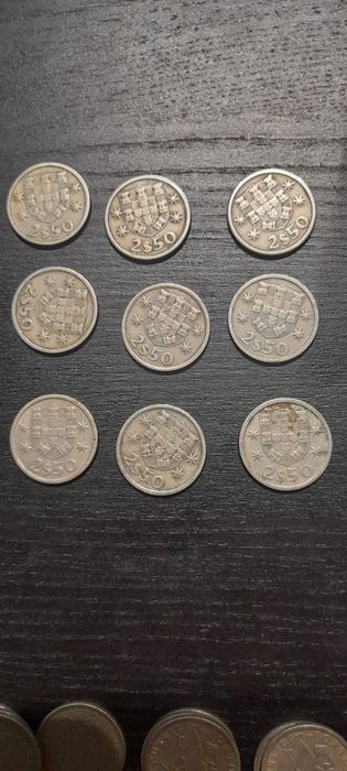 Moedas 2.5escudos 1963 a 1967