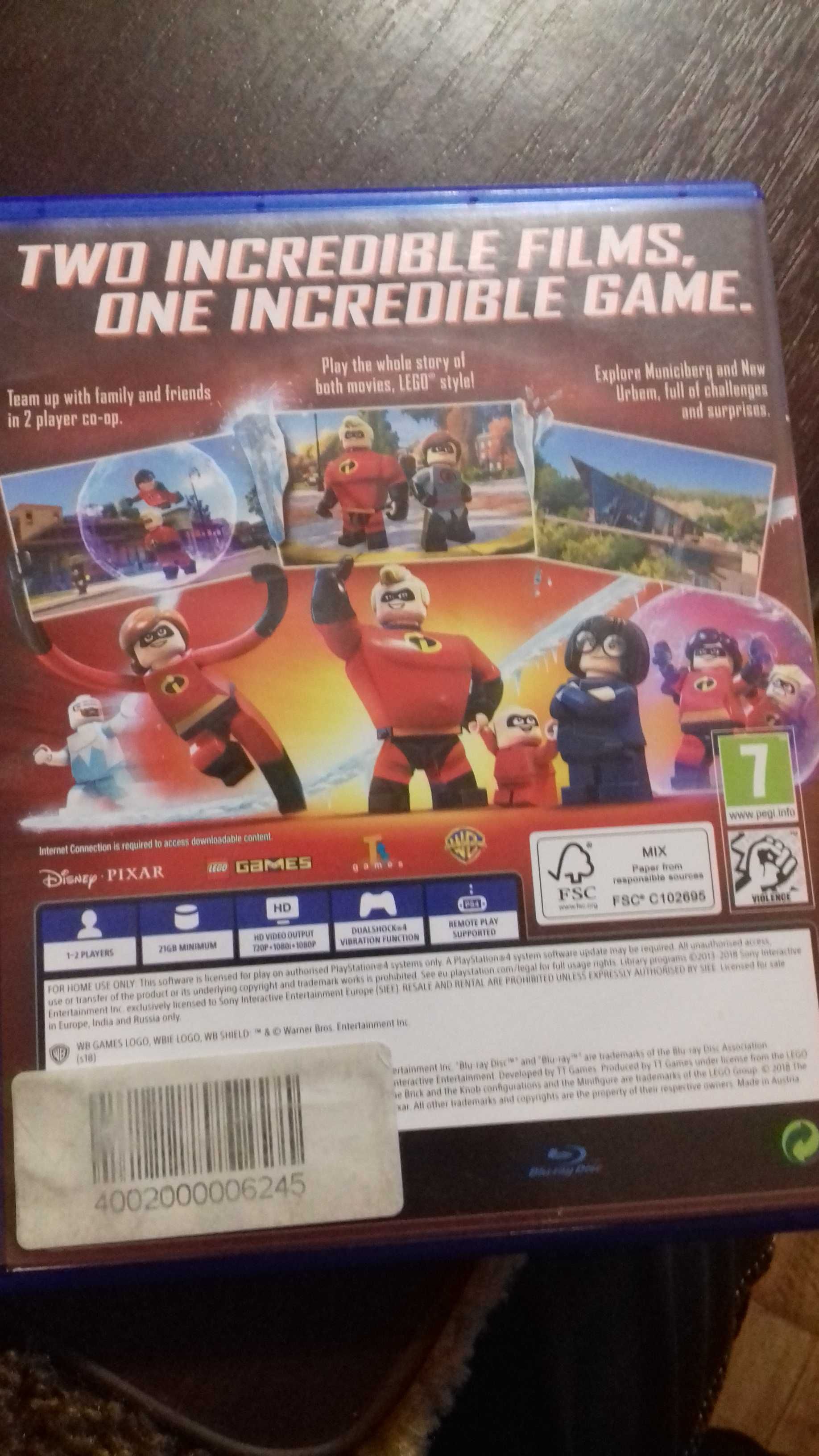 Lego Incredibles (Суперсемейка) PS4 (рос. субтитри)