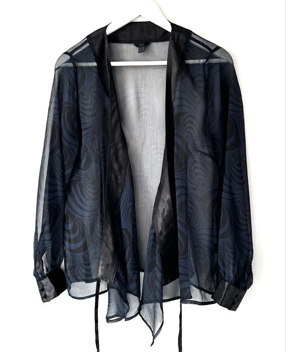 Bluzka / narzuta transparentna mgiełka wiązana NOWA