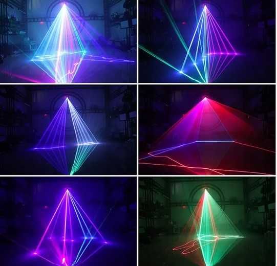 Laser dyskotekowy 500mW + pilot