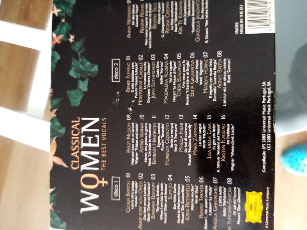 1 CDS Duplos, Clássical Women - The Best vocal  e Pavarotti forever