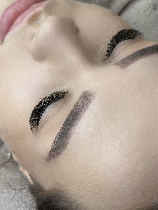 Наращивание ресниц , Перманент бровей