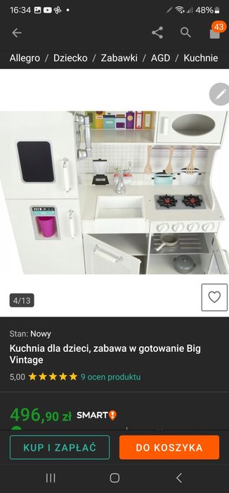 Meble kuchenne do zabawy retro. Jak Nowa