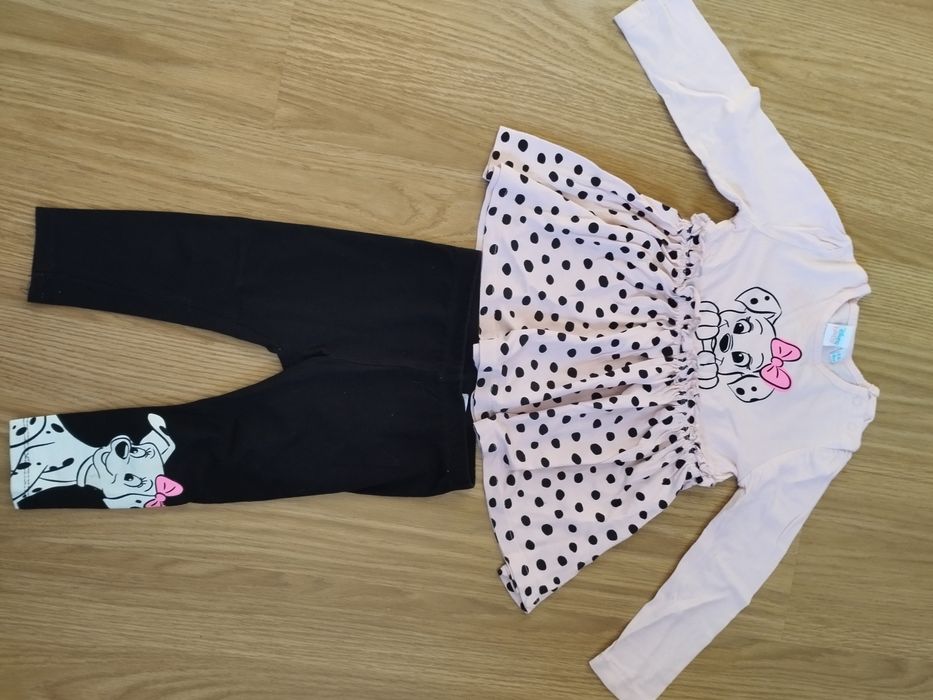 Komplet Disney leginsy bluzeczka 86