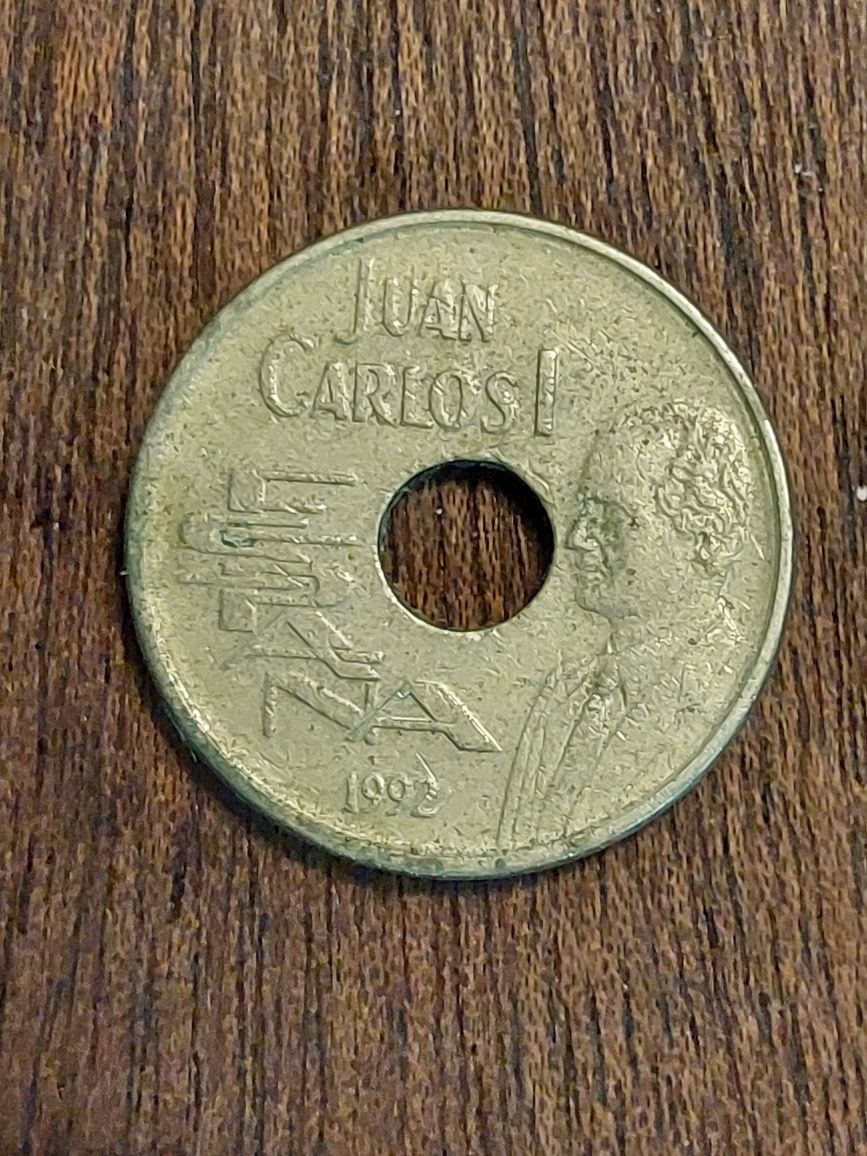 Moeda de 25 Pesetas - Alusiva a Sevilha 92