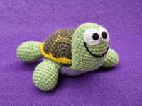 Ręcznie robiony pluszak żółw