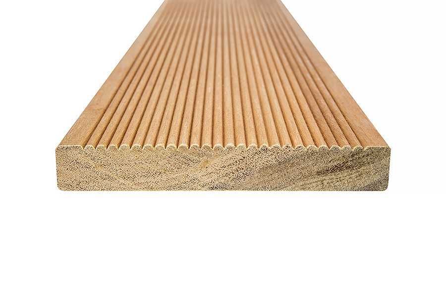 Deska tarasowa bangkirai 25x145 profil drobny-gładki dł. 398 cm