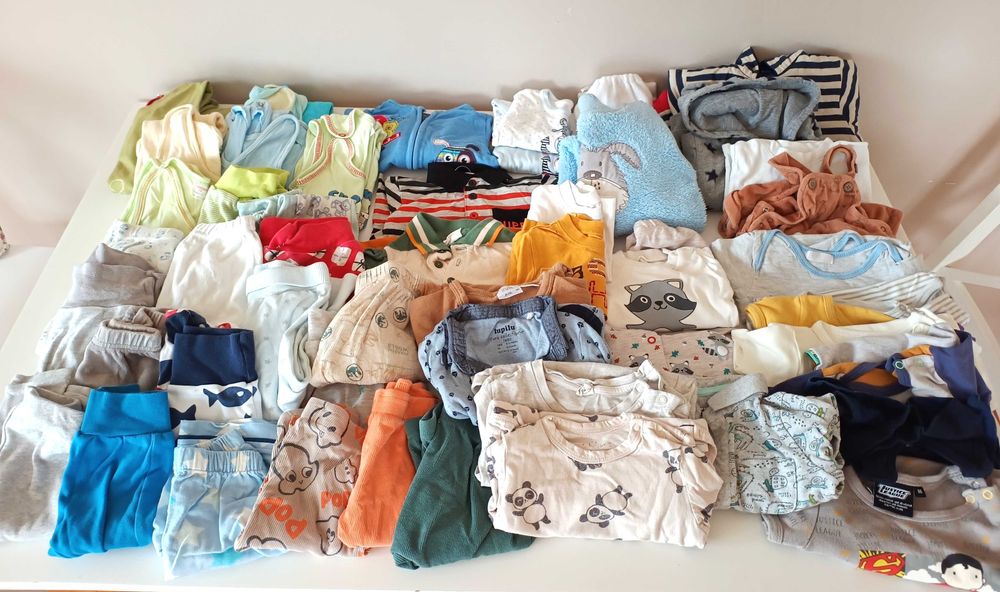 megapaka zestaw ubranek dlachlopca niemowlaka ubranka68cm 3-6-9-12mies