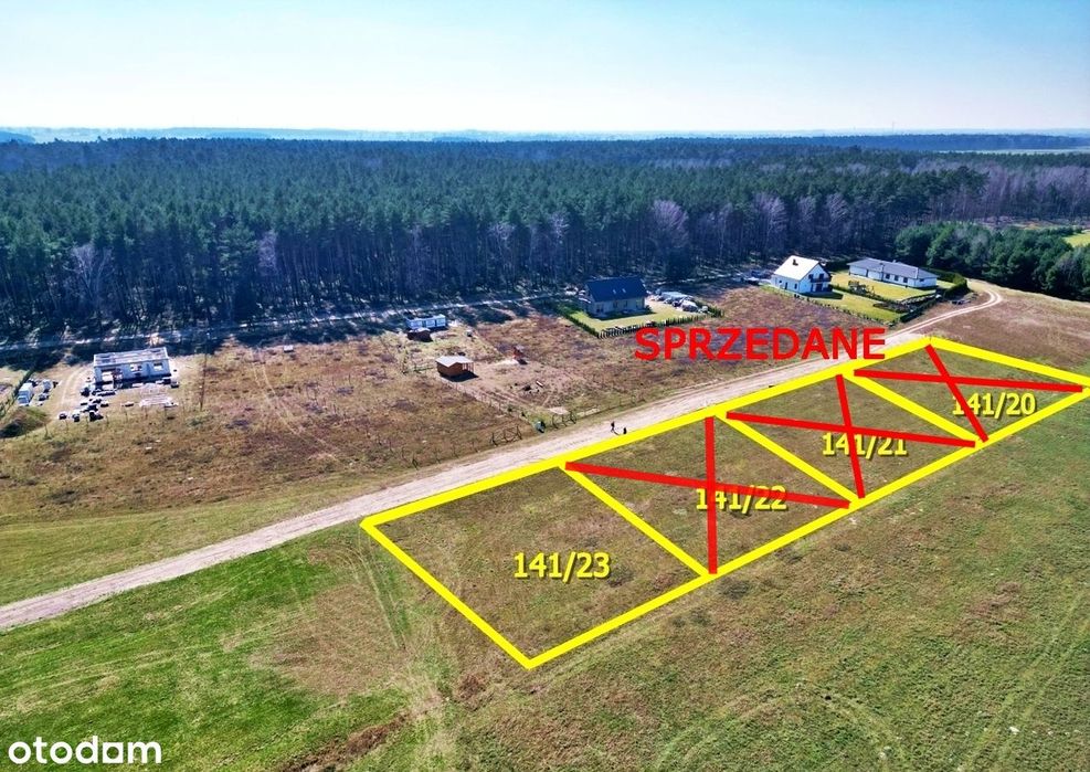 Ostatnia działka w otulinie lasu w Balczewie!