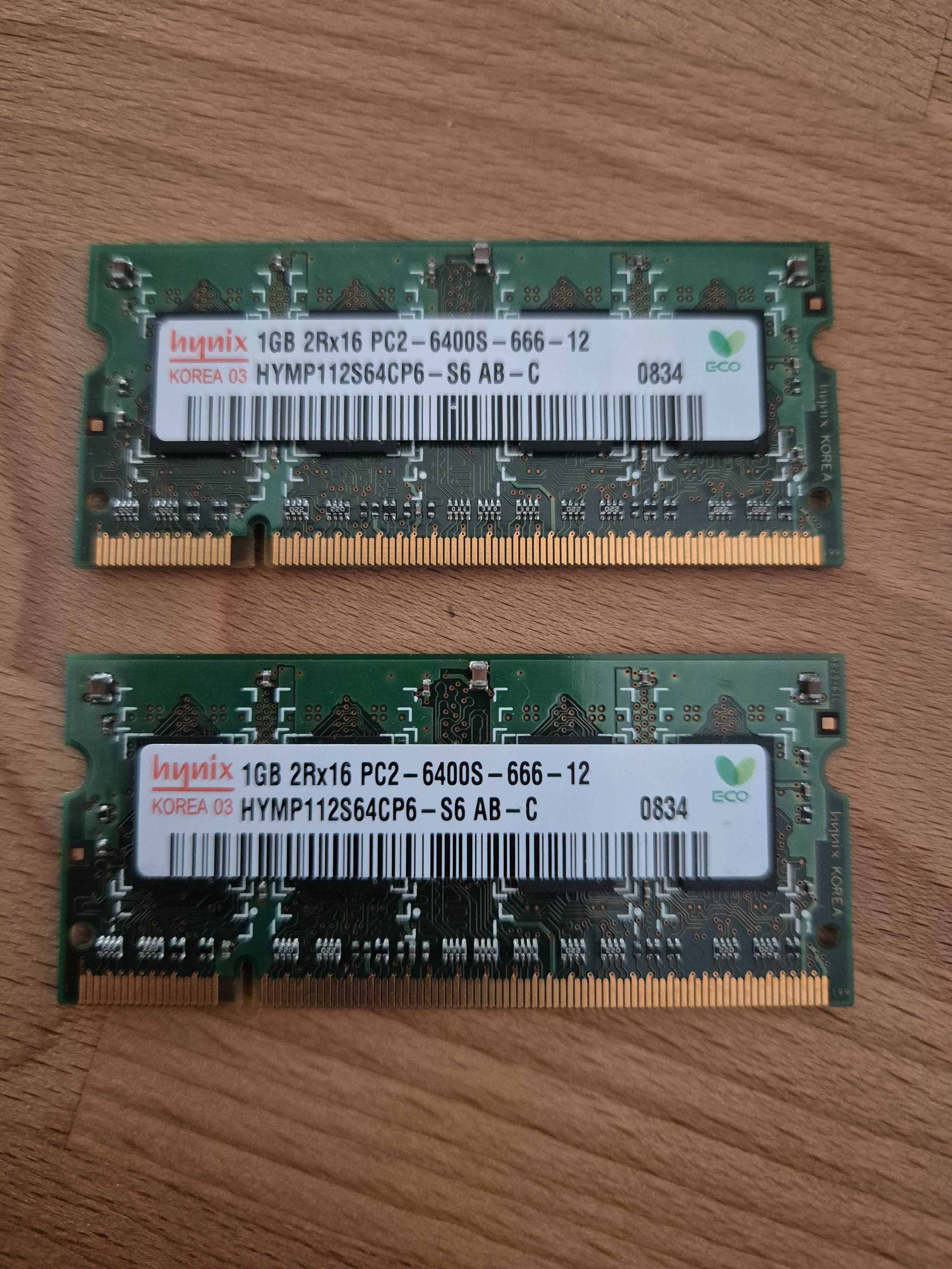SDRAM Memory Hynix 2Rx16 PC2 6400S 1GB