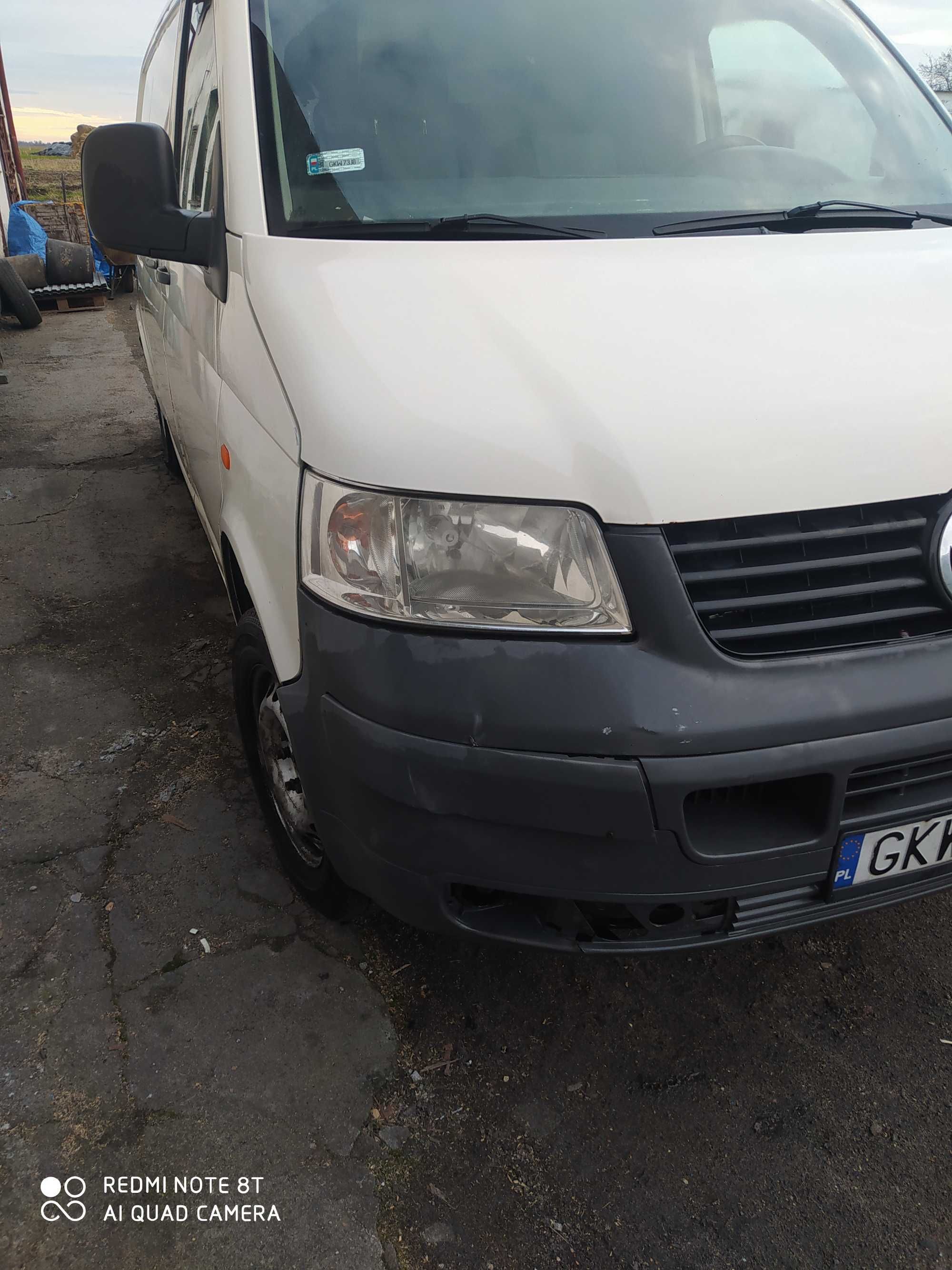 Vw t5 transporter long 2006 rok. Kompletna karoseria.