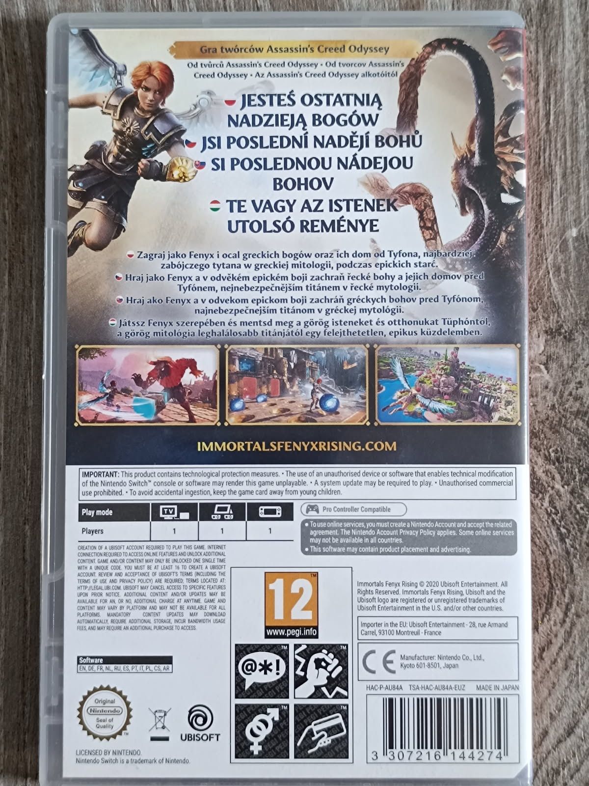 Immortals Fenyx Rising Nintendo Switch pl okładka