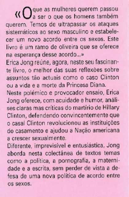 Livro O Que Querem As Mulheres? de Erica Jong [Portes Grátis]