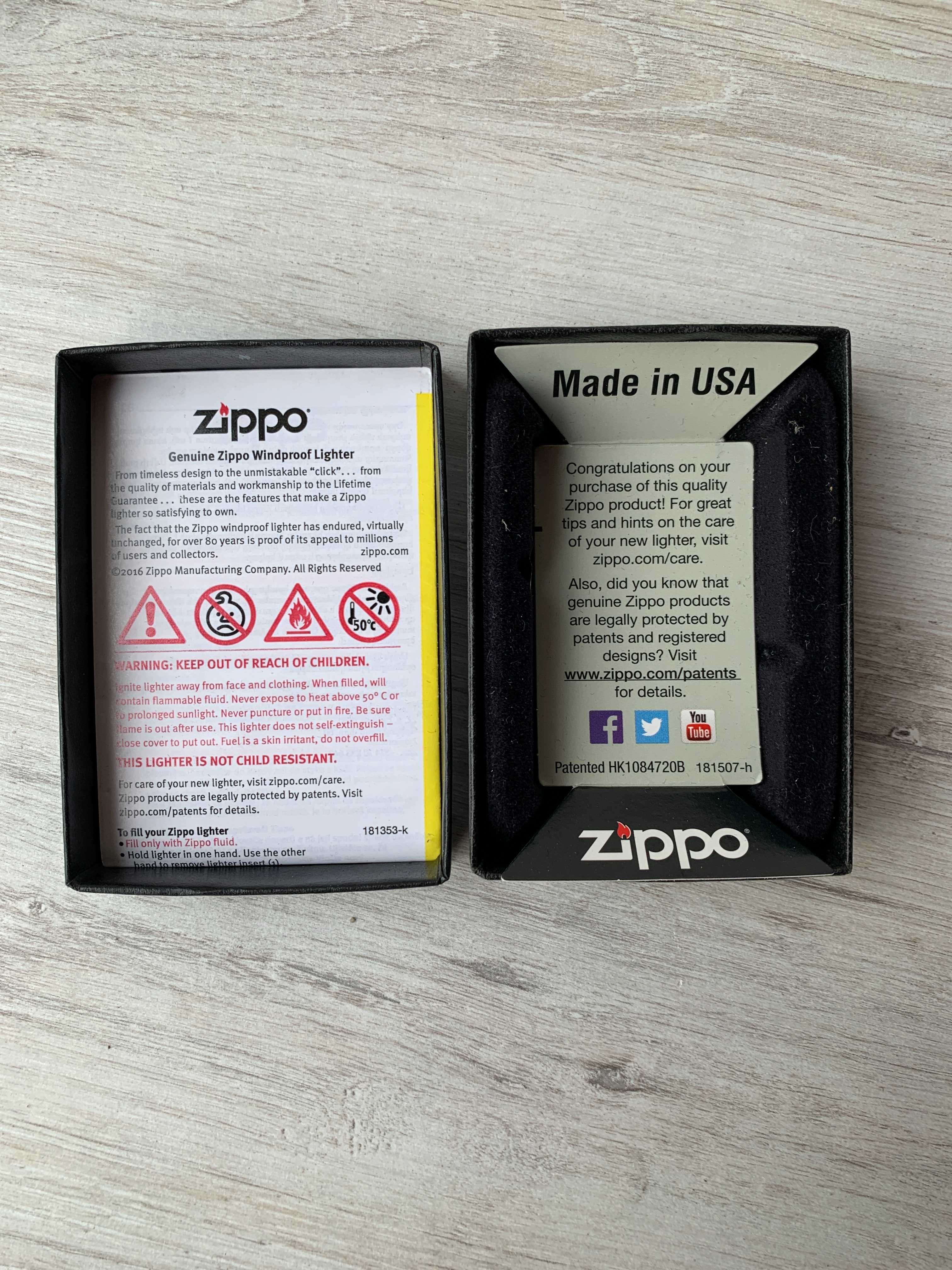 Коробка фирменная от зажигалки Zippo