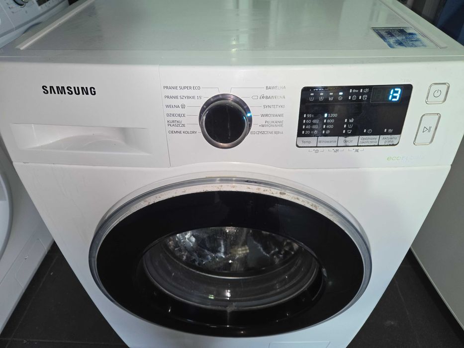 Pralka Samsung Slim .Głęb- 42 cm.wsad 5 kg/1200 ob. LCD .Gwar.Tanio