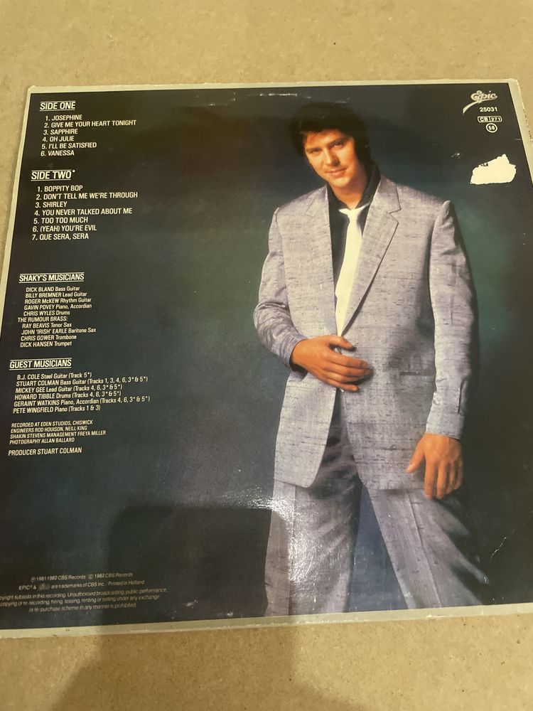 Shakin' stevens give me your heart plyta winylowa lp