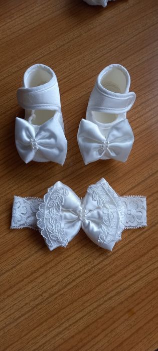 Sukienka do chrztu 62/68 wraz z dodatkami