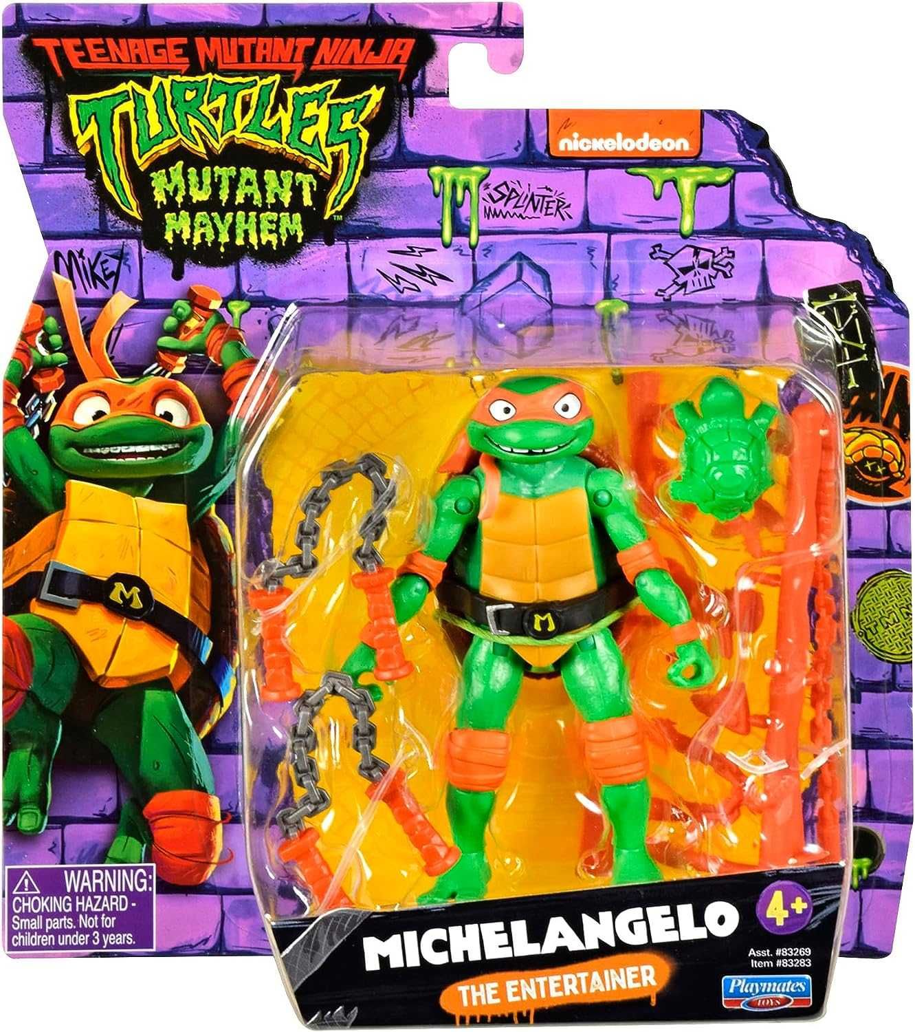 Игровая фигурка Черепашка Ниндзя TMNT Мovie Michelangelo Микеланджело