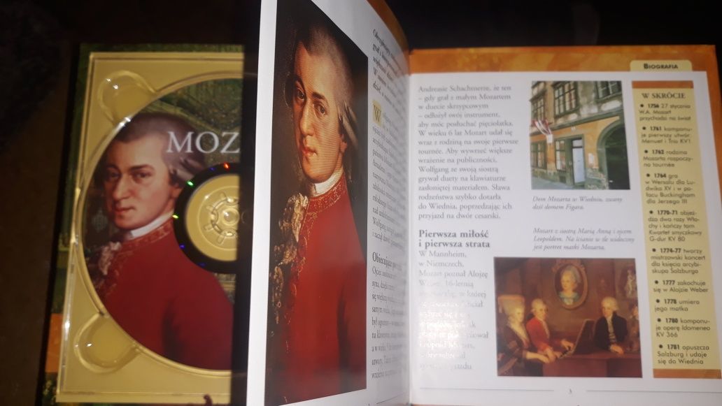 Mozart płyta cd+ biografia