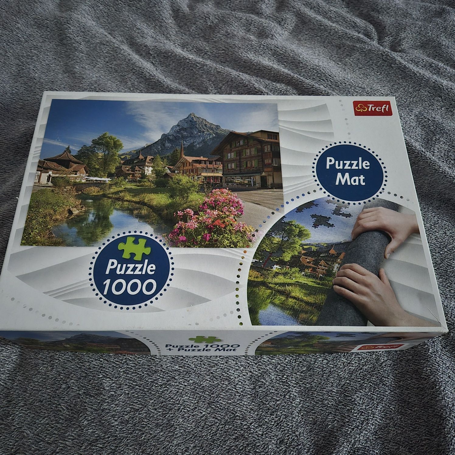 Puzzle trefla 1000 szt z matą.