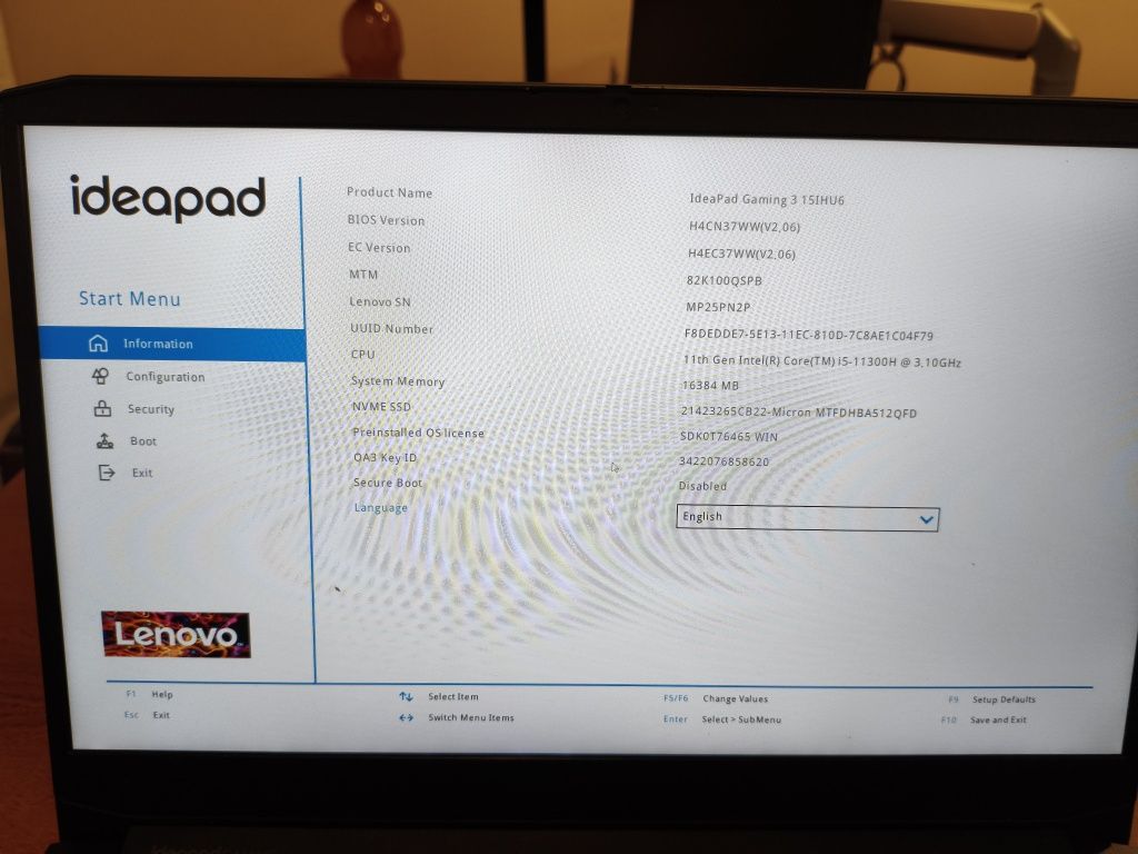 Ноутбук Lenovo 15IHU6