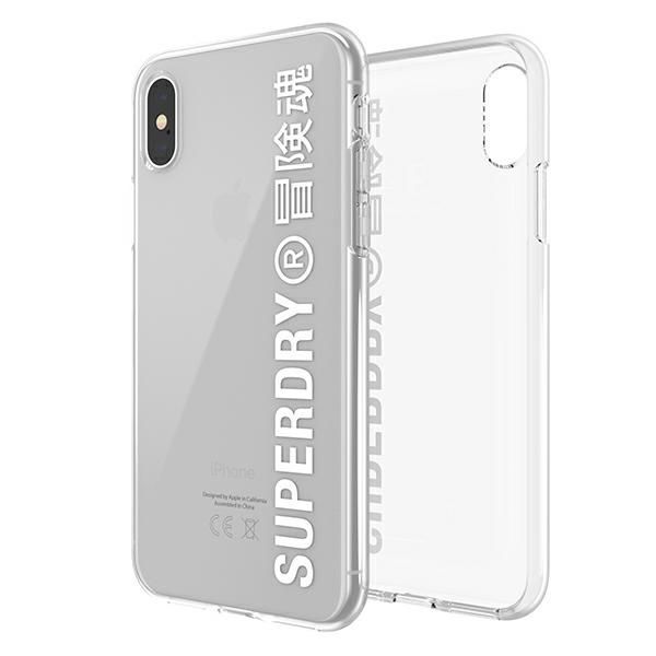 Superdry Snap Iphone X/Xs Clear Case Biały/White 41576