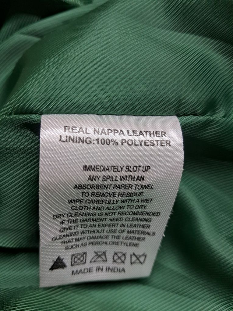 Куртка-пиджак, натуральная кожа, размер USA 18, EUR 50