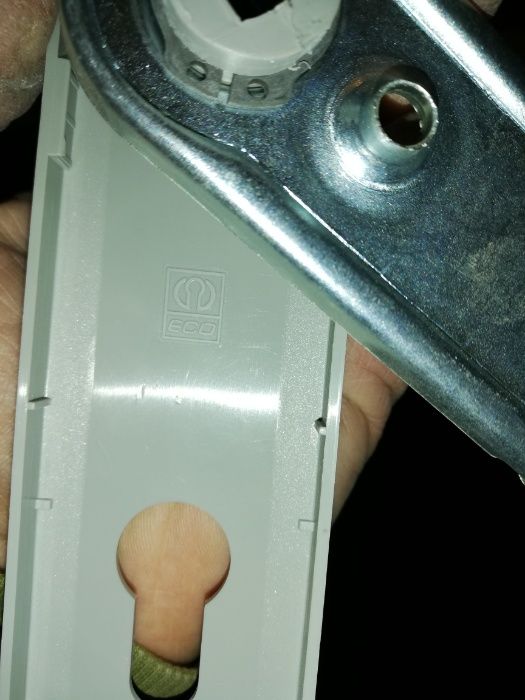 Klamka drzwi p/poż Eco Schulte FS-Garn.U-Form SZARE